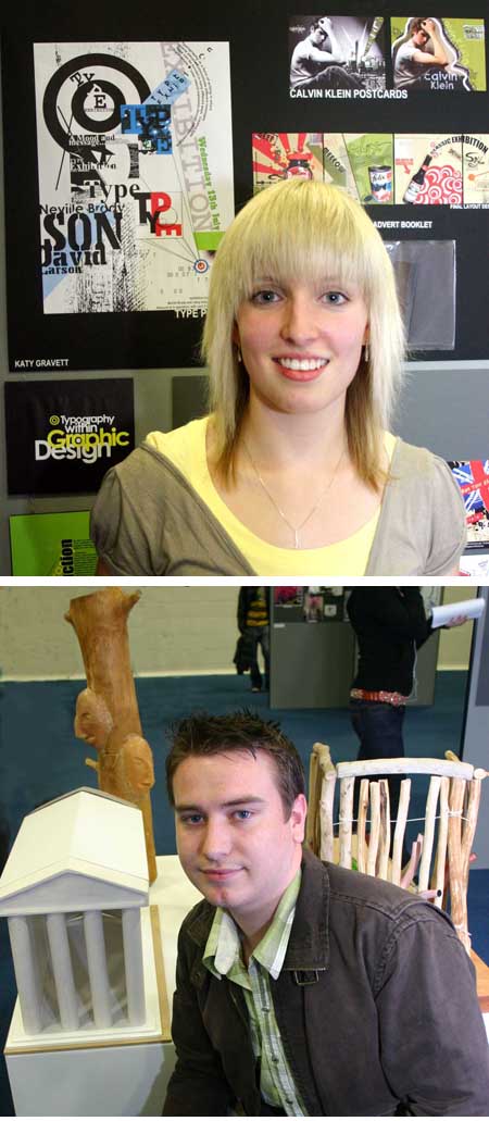 Award winners Katy and James
